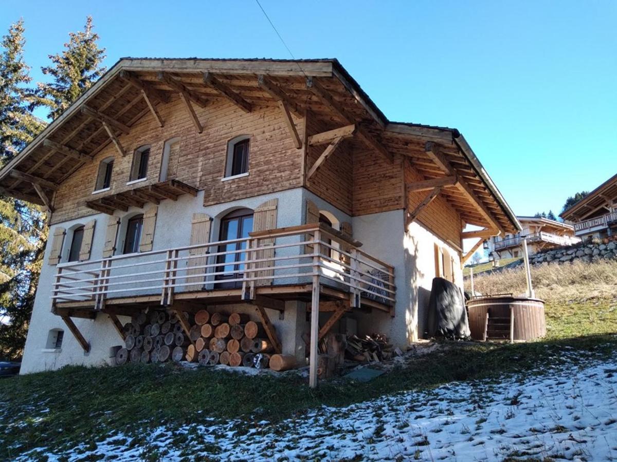 Chalet Pour 10 Pers. Avec Cheminee Et Bain Norvegien - Fr-1-733-70 Villa Crest-Voland Dış mekan fotoğraf